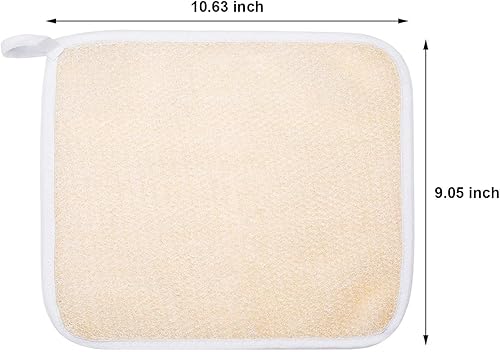 Miniatura 7 de Paquete de 10 paños exfoliantes para la cara y el cuerpo toallas de baño de tejido suave tela exfoliante paño de baño de masaje para mujeres y