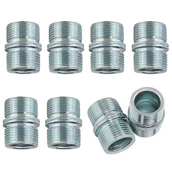8PCS Metal Rack Connector 25.4mm Diameter Connectors for Thick Wire Shelve Shelving Unit Double Head Shelf Support Nut Replacement Storage Shelves Part Metal Rack