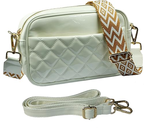 Bolsos cruzados para mujer, bolso de hombro de cuero para mujer, pequeño bolso cruzado lateral, correa ajustable para guitarra