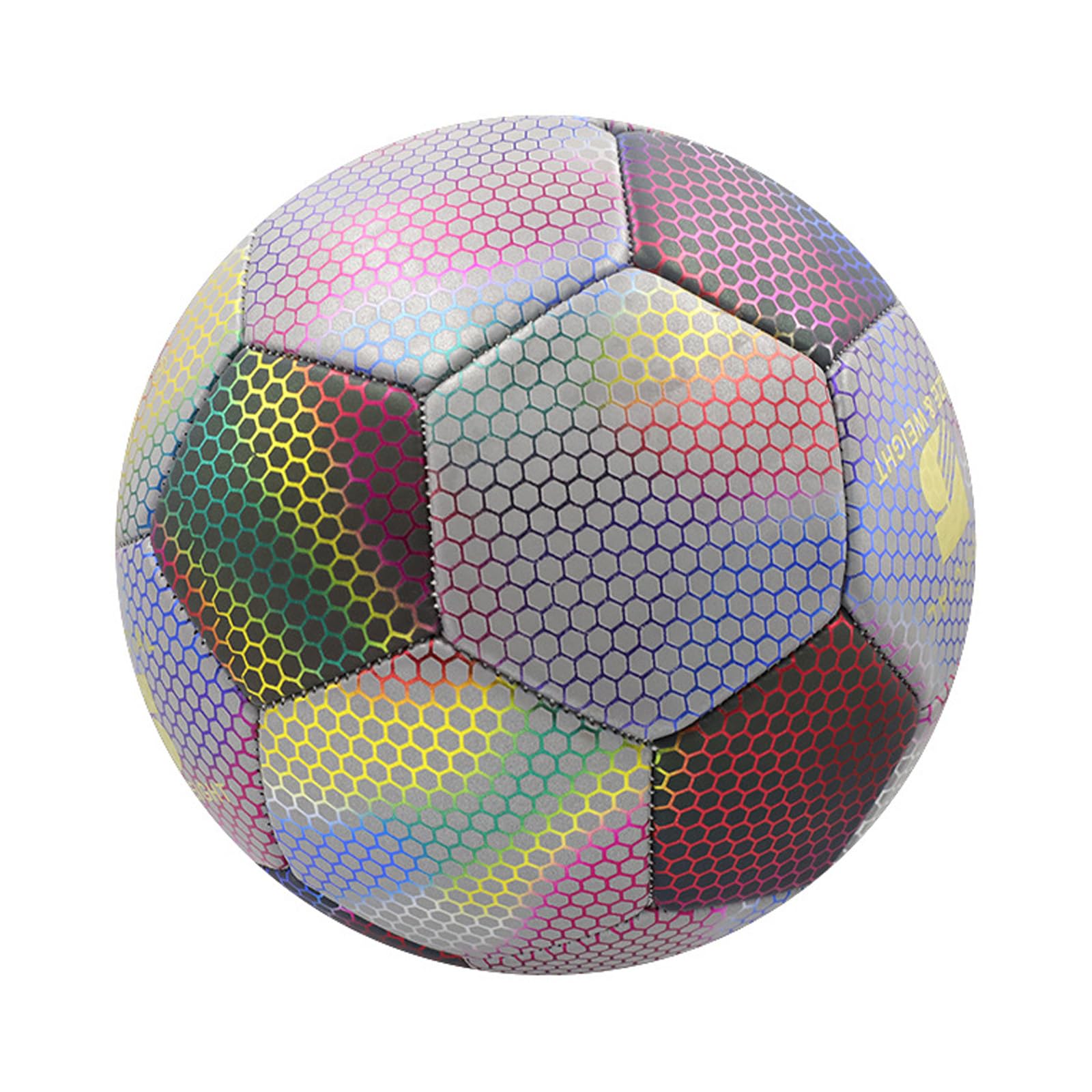 Balones de fútbol reflexivo de brillo nocturno para interior y exterior para el tren de equipo al aire libre