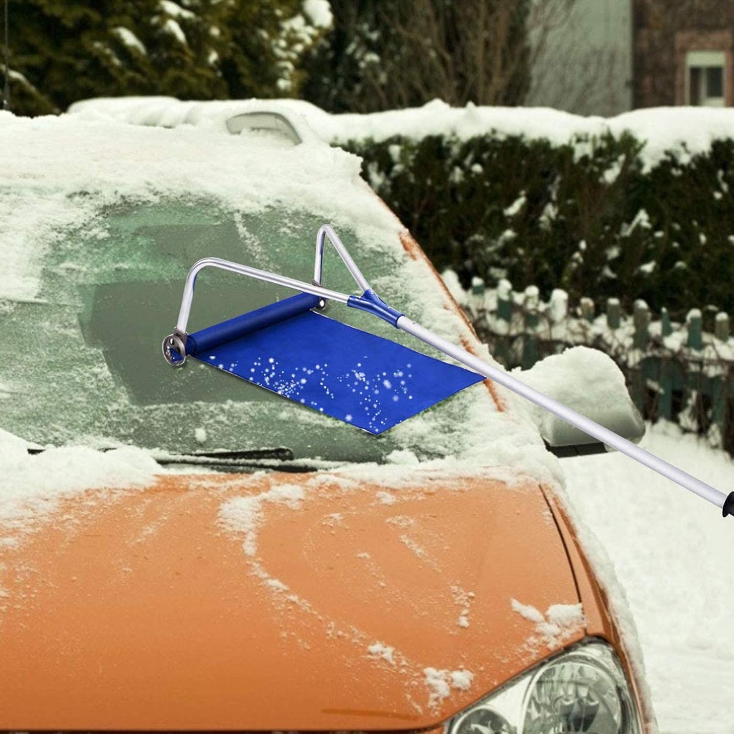 review Nlight Roof Snow Remove Tool Roof Rake for Snow Removal Snow Roof Rake,21 FT Adjustable Telescoping Snow Roof Rake,Roof Rake for Snow Removal with Wide Blade