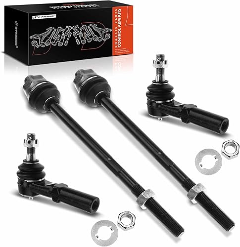 A-Premium 4 kits de extremos de barra de acoplamiento frontal exterior e interior, compatibles con Chevrolet y GMC y Hummer - 2001-2019 - Silverado