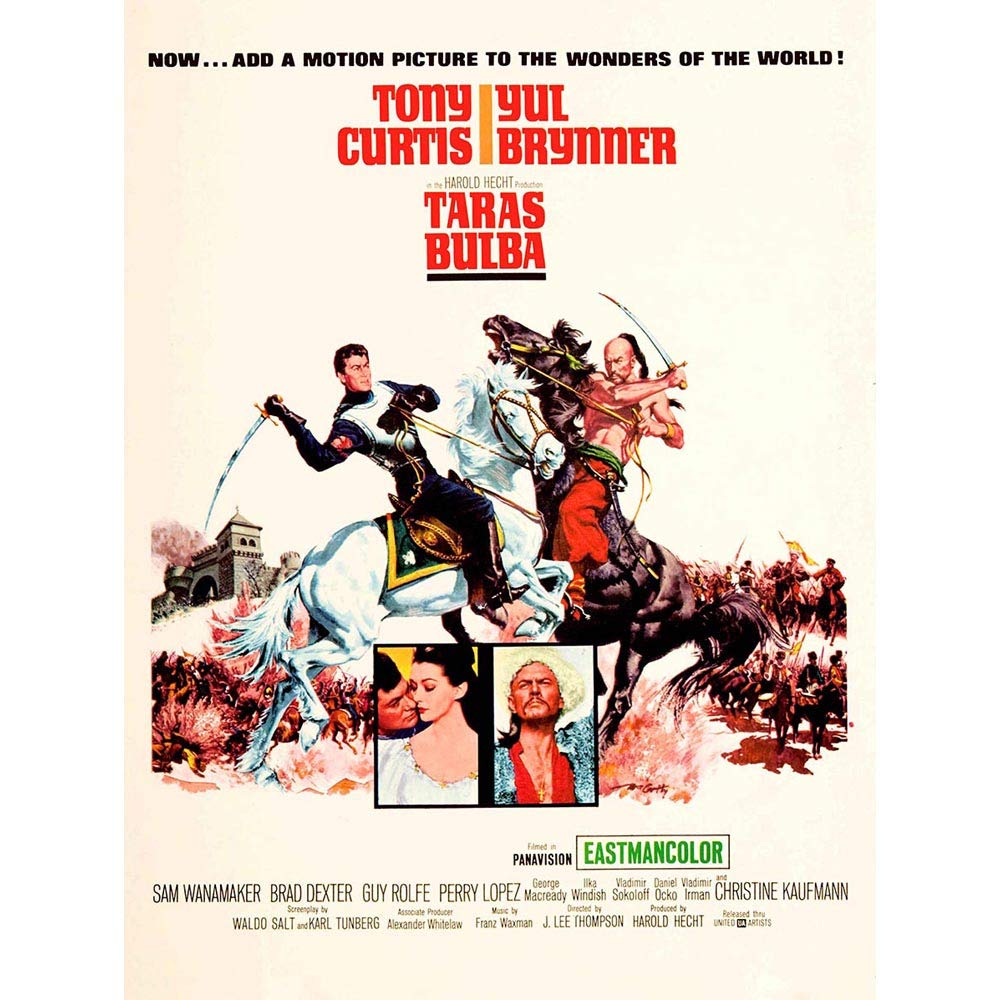Wee Blue Coo Movie Film Taras Bulba Curtis Brynner War Drama Adventure USA Art Print Poster Wall Decor 12X16 Inch