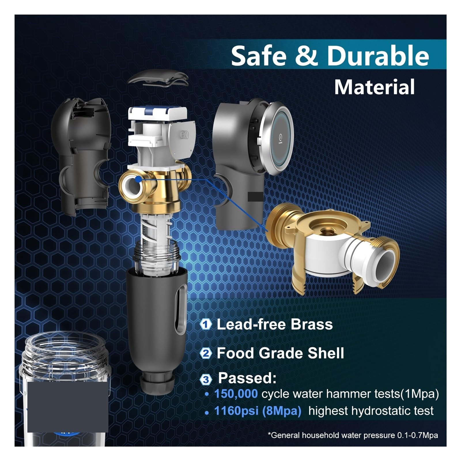 Sistema de filtrado de agua, Prefiltro de retrolavado de lavado automático, filtro de agua de sedimentos giratorio, purificador central for toda la casa