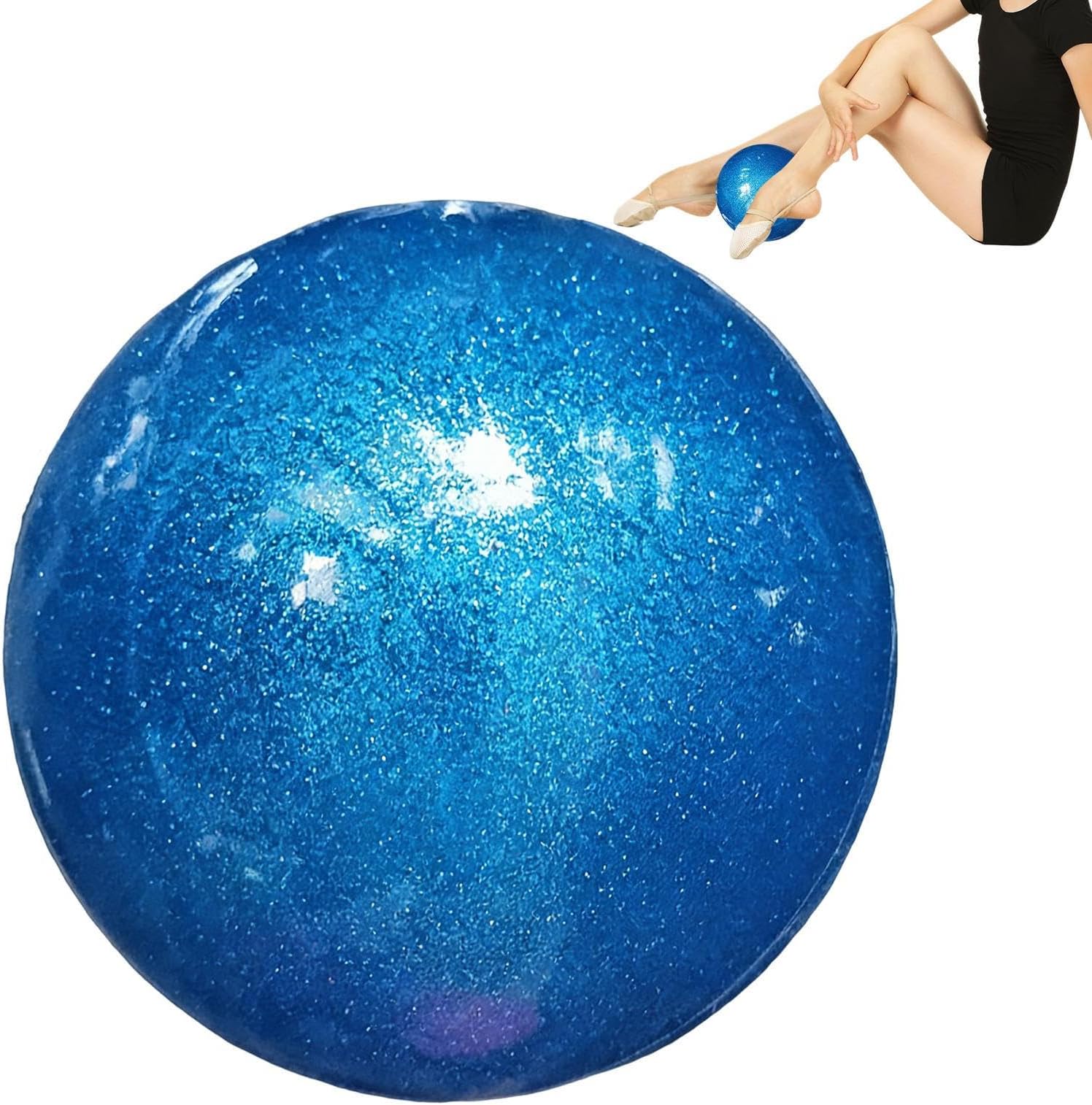 Gymnastic Ball,Professional Ergonomic Exercise Equipment | Youth Girls Rhythmic Competition Exercise Ball - for Girls Women Youth Artists Competition Performance Fitness