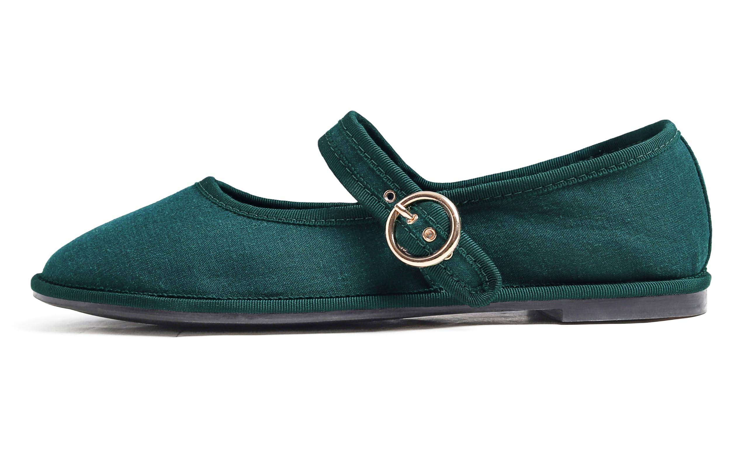 Feversole Mary Jane Halbschuhe,Flach Freizeit Tanzschuhe