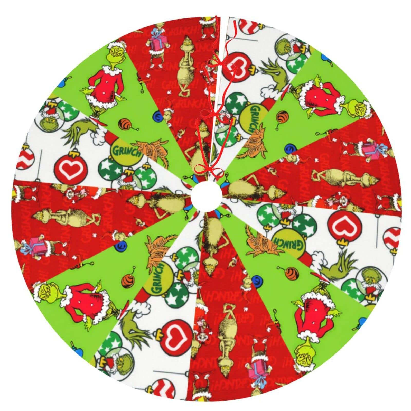 Christmas Tree Skirt Decorations Xmas Tree Skirts for New Year Holiday Fun Party Home Ornaments 36 Inch