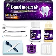 Dental Care Kit Zinc Oxide Eugenol Cement, Temporary Tooth Repair Kit for Crowns Filling, Temporary Teeth Fix for Confident Smile