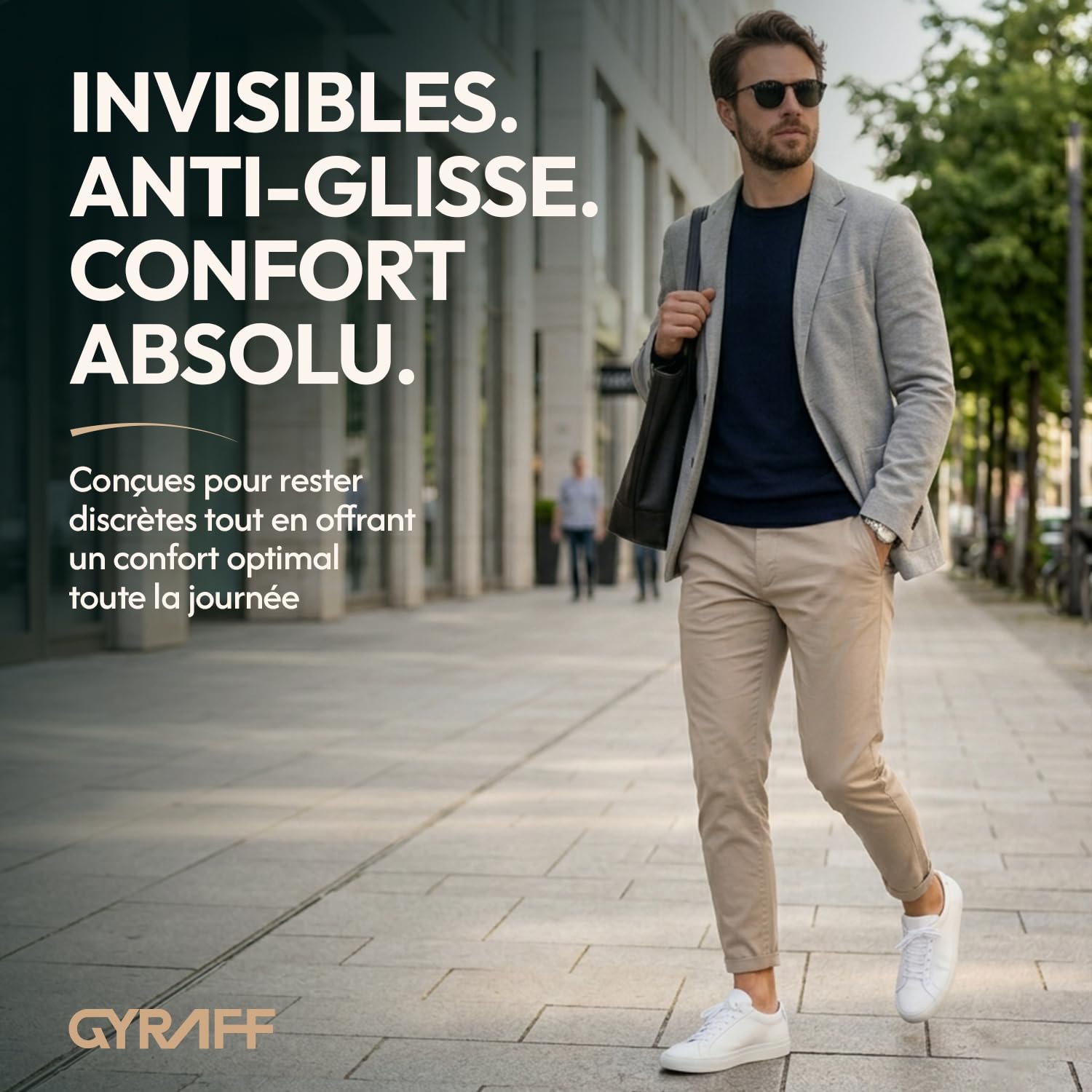Chaussettes invisibles Premium en coton égyptien | Lot de 6 | Socquettes basses Antidéparantes | Anti transpiration | Douces & résistantes | Homme Femme | 35-38, 39-42, 43-46 | Blanches Noires