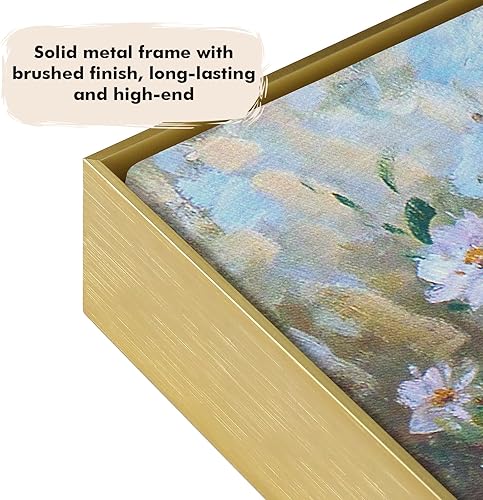 Miniatura 4 de Marco flotante para pinturas en lienzo de 18 x 24 pulgadas, marco de lienzo de metal para bricolaje con 1.5 pulgadas de profundidad, moderno marco