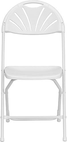 Miniatura 90 de Flash Furniture HERCULES Series - Silla plegable con respaldo de plástico de carbón de 650 libras, 8 unidades Carbón vegetal,Negro