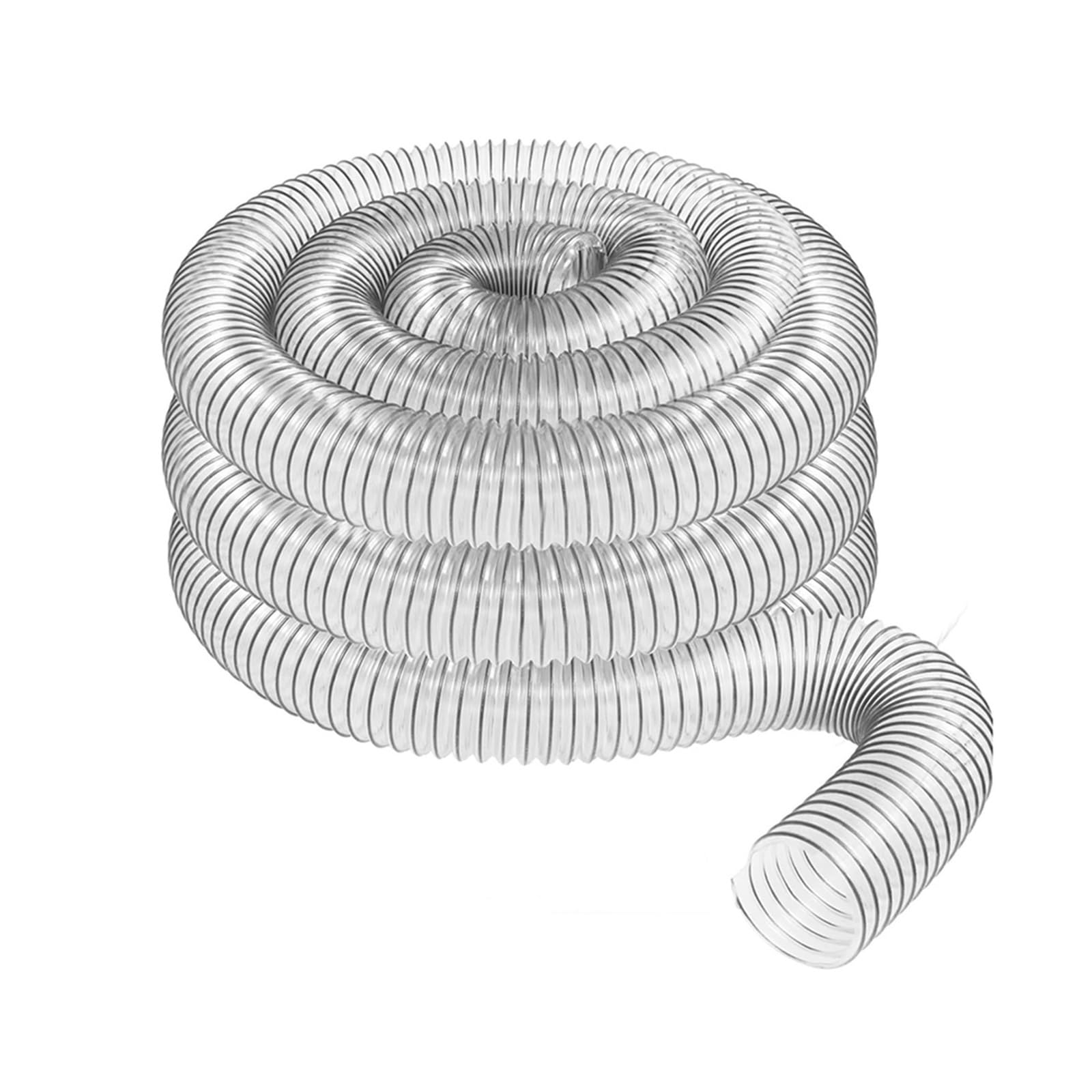 Tubo in PVC da 100 mm for aspirapolvere Aspiratore di polveri industriale Soffietto for la lavorazione del legno Tubo di raccolta polvere trasparente(3 m)