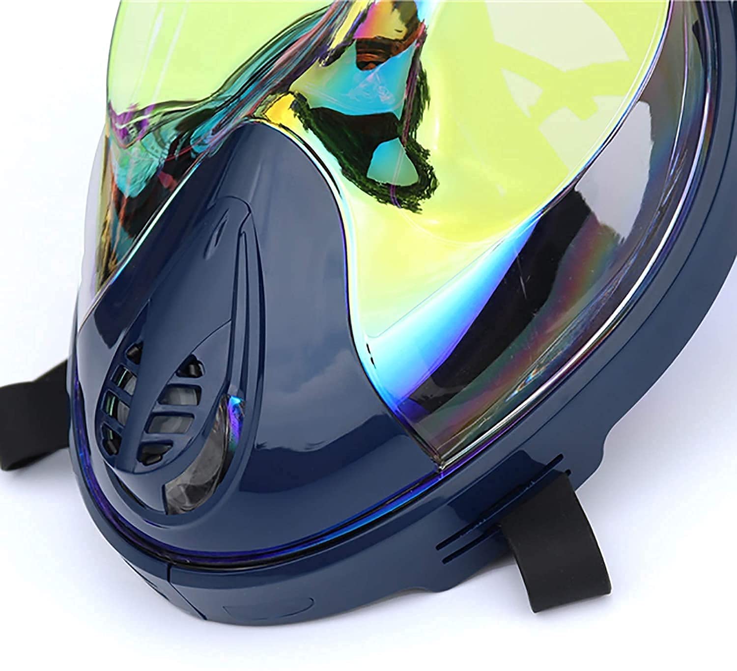 Maschere da Immersione, Maschere da Snorkeling, Maschere subacquee antiappannamento, Maschera Integrale da Immersione, Set da Snorkeling con Anello Antiscivolo, boccaglio (Nero S)