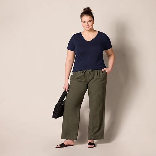 Miniatura 7 de Tienda Essentials Women's Regular-Fit Short-Sleeve T-Shirt (Crewneck and V-Neck Options), Multipacks