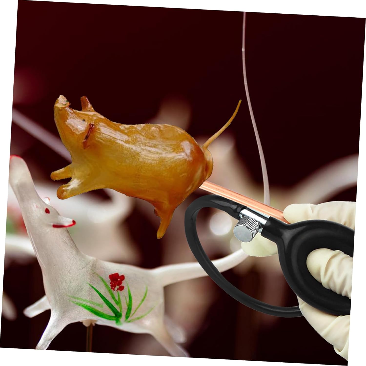 5pcs Plastic Sugar Pump for Boys and Girls Candy Maker Blower Tool Candy Sugar Blower