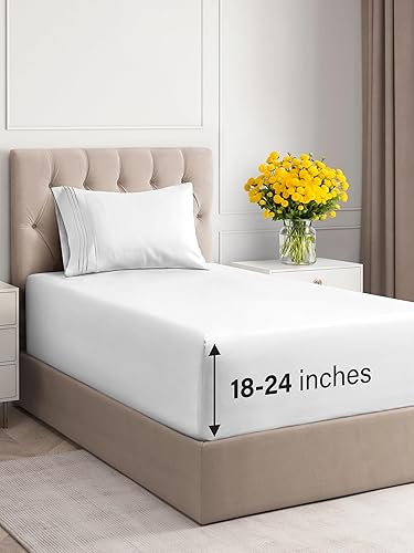CGK Unlimited - Juego de sábanas para colchones de 21pulgadas