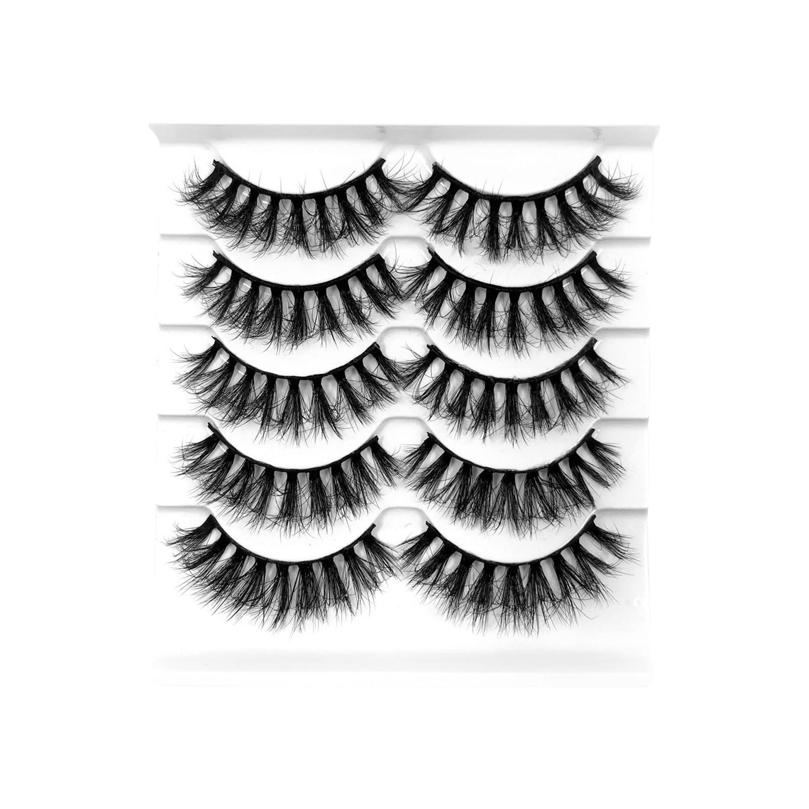 Eyelash Kits for Starters 8D Multipack Fake Style Lashes Faux Mink Lashes Pack Eyelashes 10 False Pairs Volume