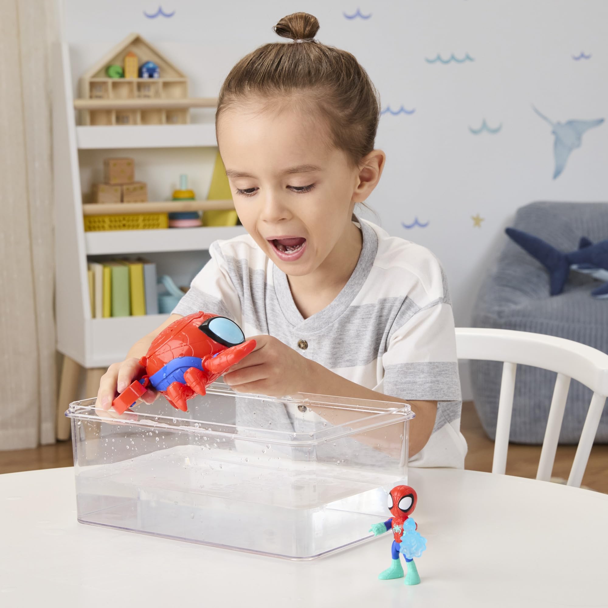 Marvel Spidey and His Amazing Friends, Water-Webs, Submarino Aracno-Cangrejo de Juguete