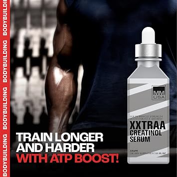 MMUSA A Stable Creatine Serum for Bodybuilding & Powerlifting. Boosts Muscle Mass, Strength, Energy & Endurance. Speeds Recovery, Reduces Lactic Acid. with Joint Support. Grape, 5.1 Fl Oz