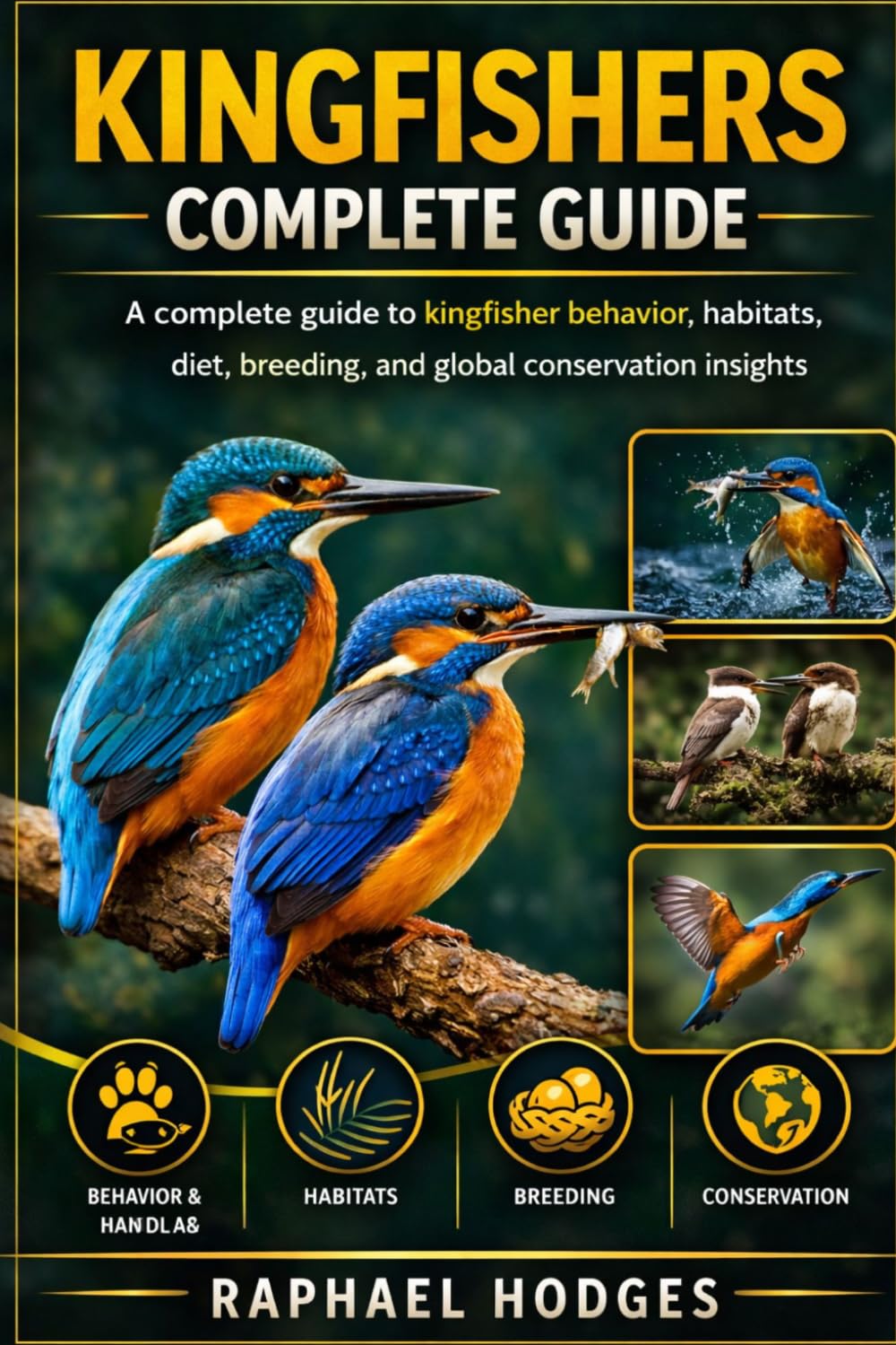 KINGFISHERS COMPLETE GUIDE: A complete guide to kingfisher behavior, habitats, diet, breeding, and global conservation insights