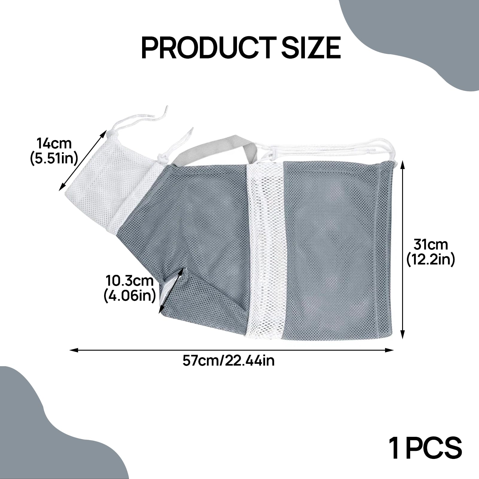 Adjustable Cat Bathing Bag, Cat Shower Bag, Cat Wash Bag, Puppy Dog Pet Cleaning Shower Net Bag, Cat Grooming Bag for Cat Bathing, Anti-Bite and Anti-Scratch Restraint Bag for Bathing Nail Trimming - Image 2