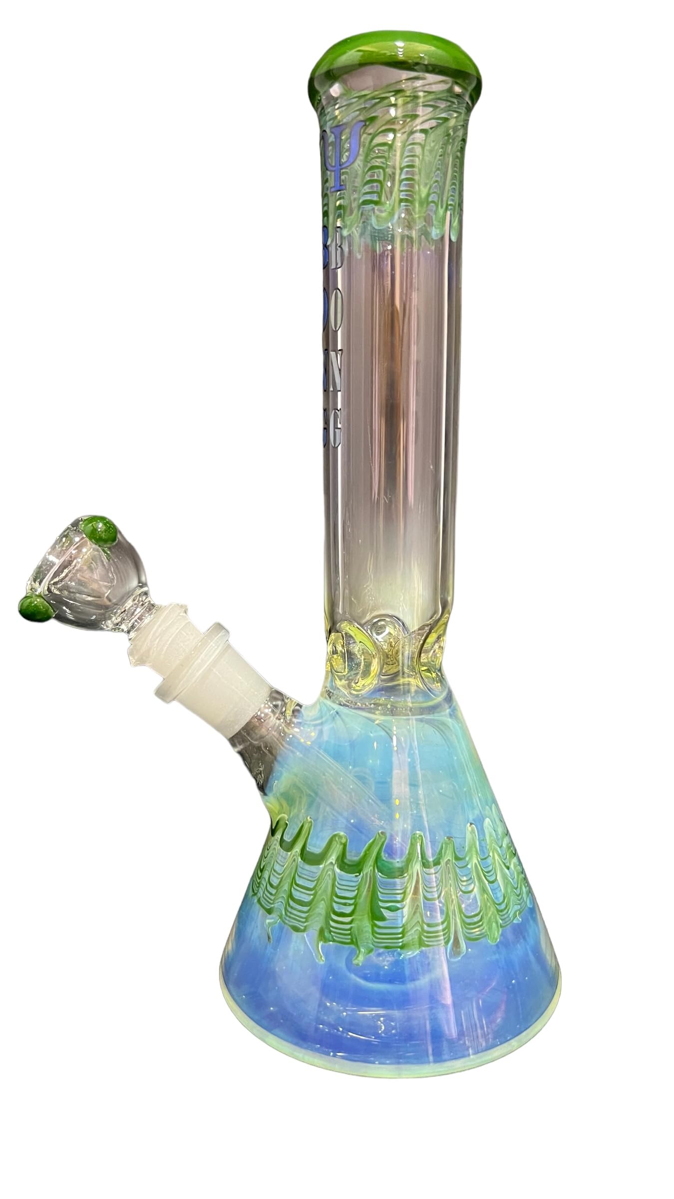 Glass Bong 10 Inch crafted from durable borosilicate glass, ensuring longevity and resistance to heat stress. CCB-397