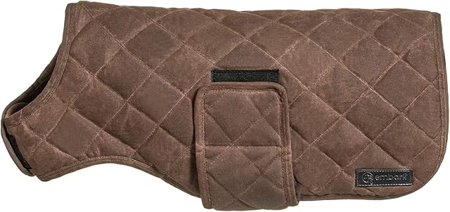 Embark Pets Wax Dog Jacket - Dog Coats for Colder Winter Days, Made from Cotton & Polyester, Water Resistant Dog Jackets for Extra Large Dogs, Our Dog Winter Coat Comes in 4 (Extra Small, Brown)
