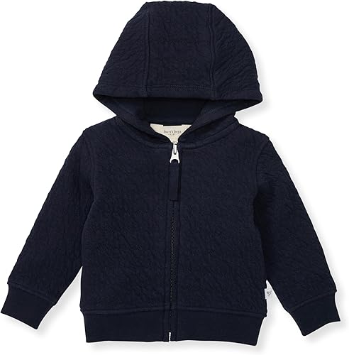 Burt's Bees Baby Sudaderas para bebé, chaquetas ligeras con cremallera y abrigos con capucha, algodón orgánico