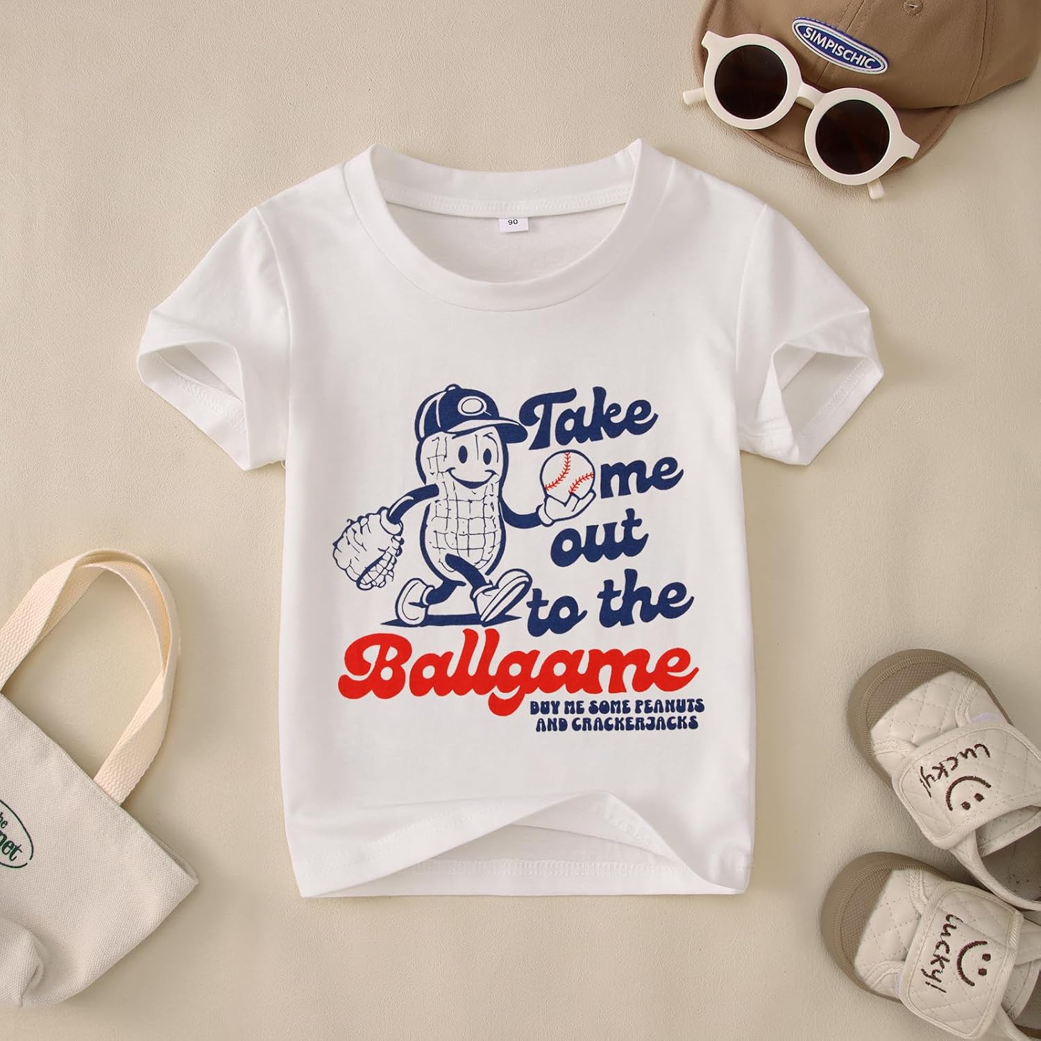 KEKEMI Toddler Boy Girl Baseball Shirts Take Me Out to The Ballgame T Shirt Cute Sport Tees Short Sleeve Tops Summer Clothes - Image 5