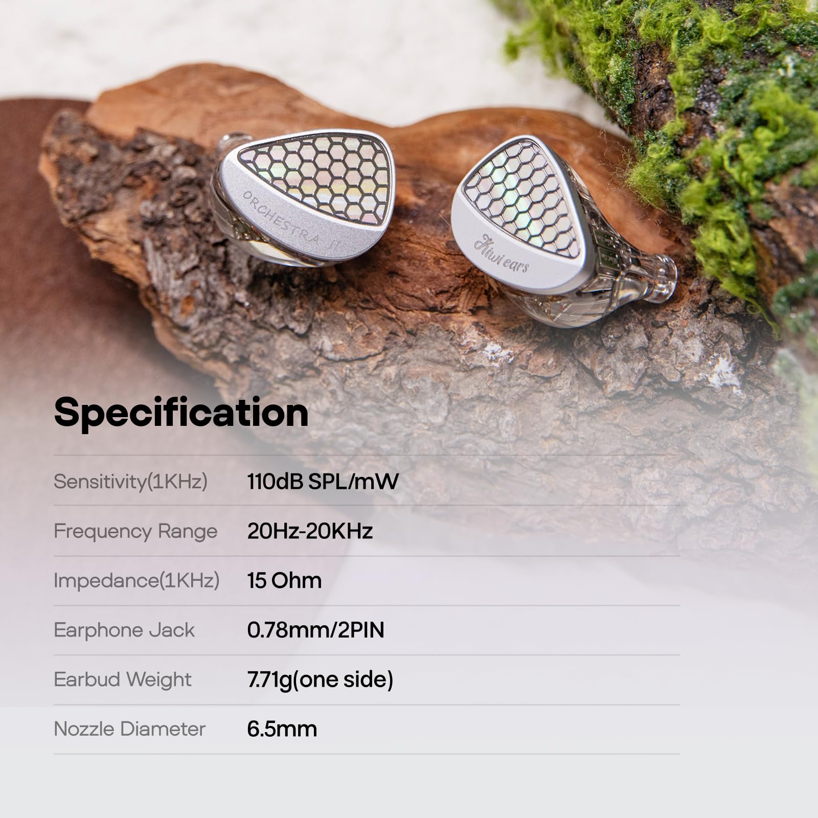 Linsoul Kiwi Ears Orchestra II 10BA In Ear Monitor Professionale,Cuffie IEM con Cavo HiFi con Equilibrio Tonal Superlativo,Alloggiamento Artigianale per Tutti gli Individui e Generi Musicali (Argento)