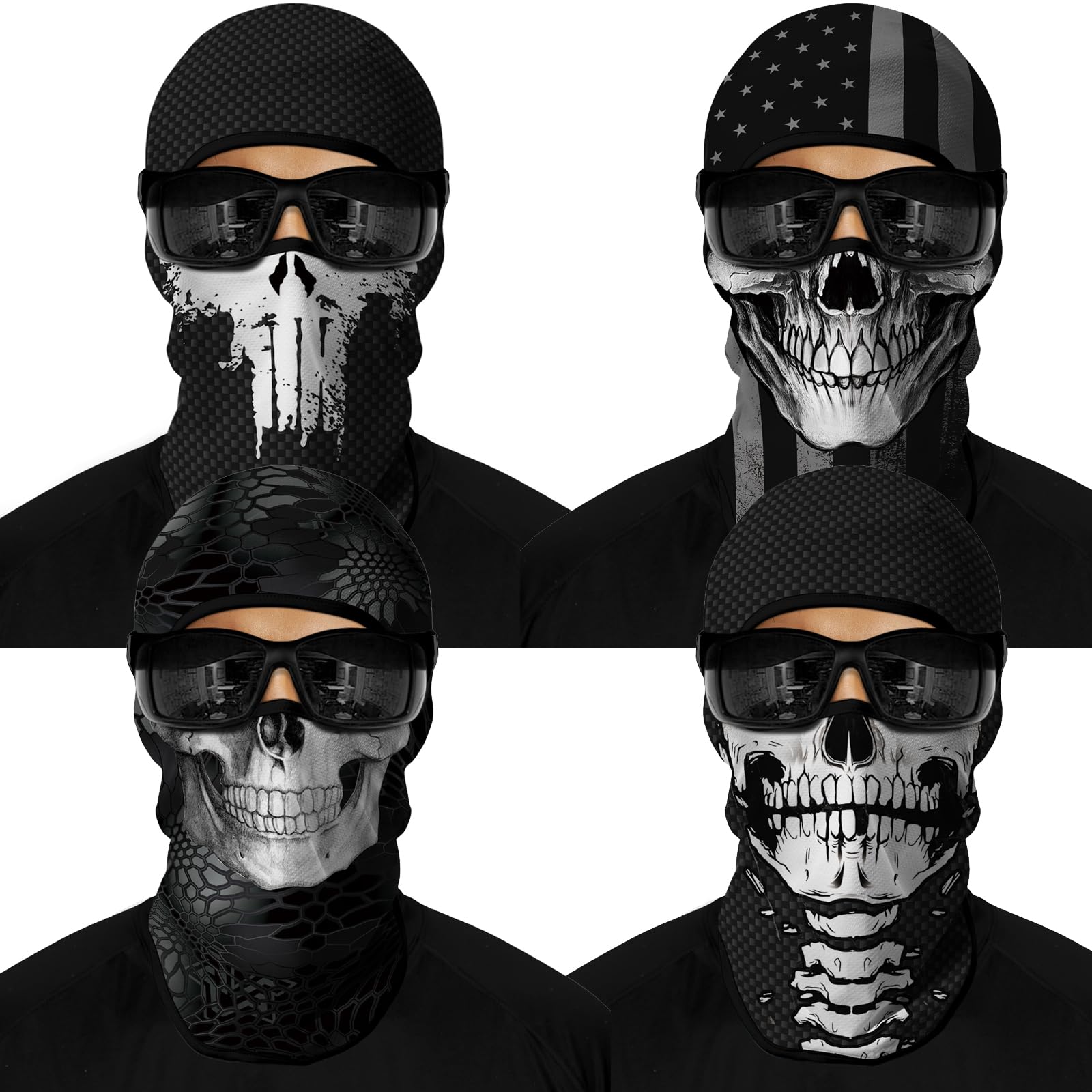 M-YOUNG 4PCS Balaclava Full Face Mask