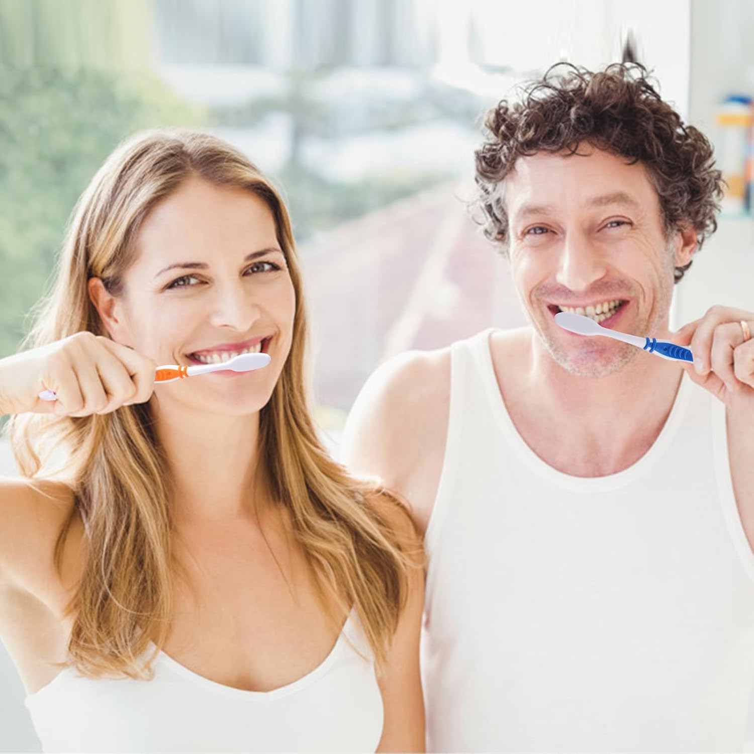 100 Pack Bulk Toothbrush Package with Covers Premium Quality Individually Wrapped Tooth Brushes, Soft Bristle Toothbrushes for Adults & kids, Hygienic Cap for Donations, Travel, Hotels, Homeless