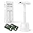 ZOMCHI Double Edge Safety Razor with Stand for Men, Women Razor with 10 Double Edge Safety Razor Blades, Plastic Free Metal Razor - White