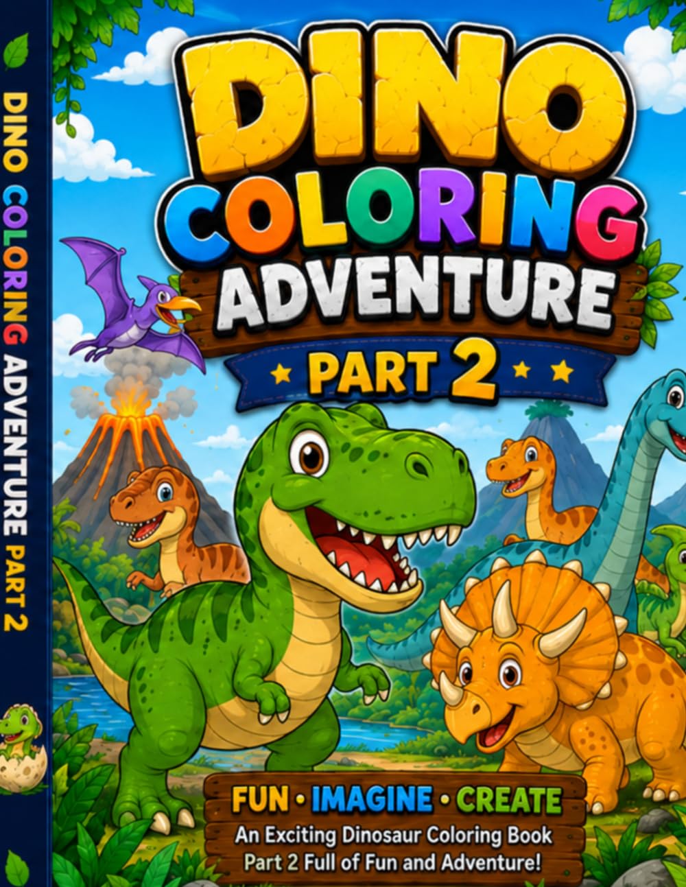 DINO COLORING BOOK ADVENTURE: PART 2