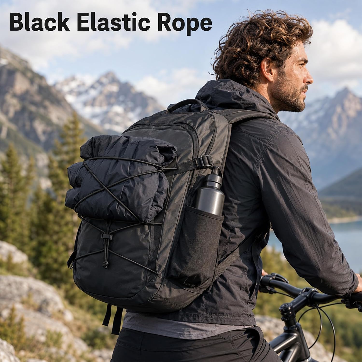 1/8-inch Round Black Elastic Cord 3mm, 11 Yards Stretch Shock Cord Elastic Bungee Cord Black Heavy Stretch Round String Elastics String Cords for Sewing Craft DIY Mask Drawstring Bungee Rope