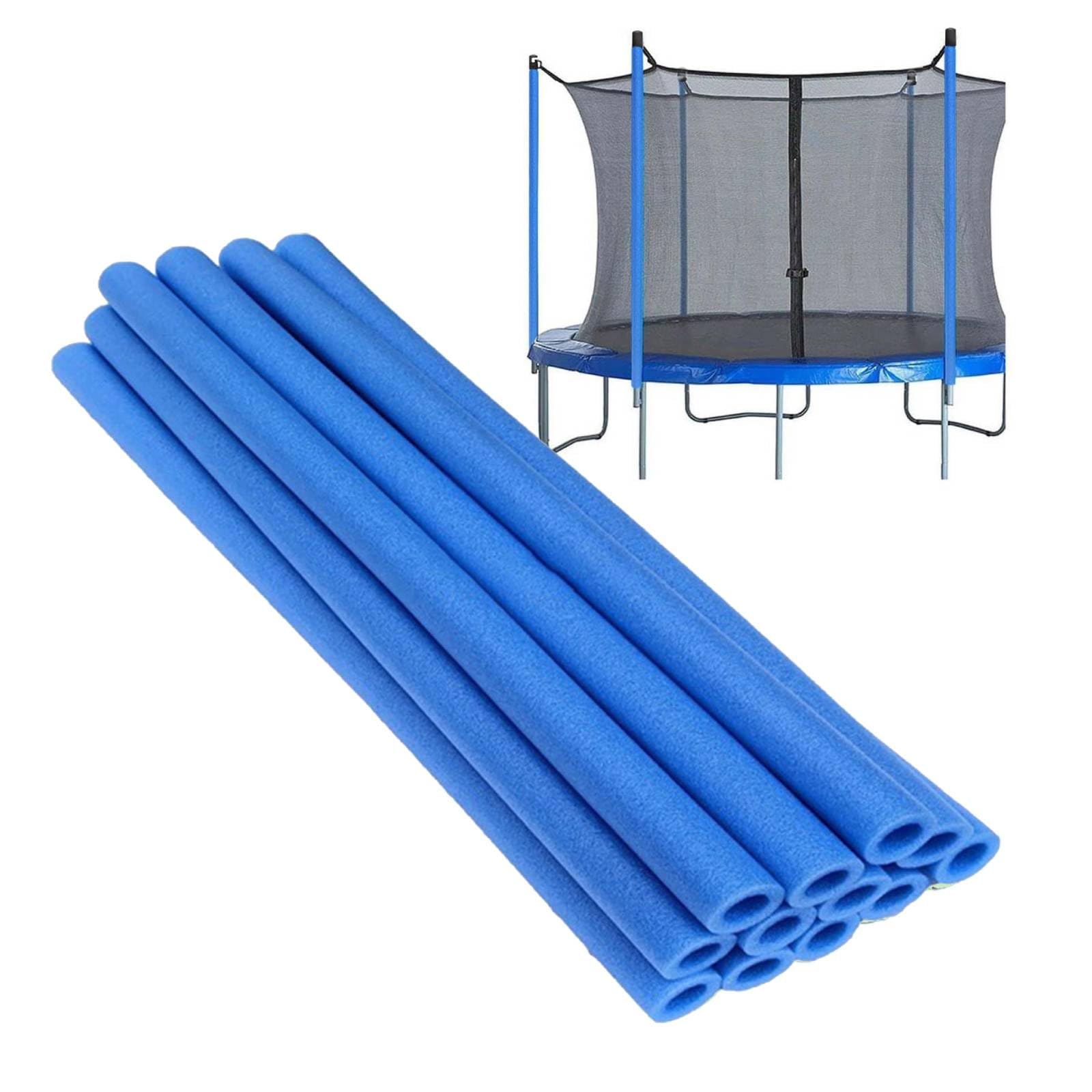 Trampoline Pole Foam Sleeves,12Pcs Pole Covers Replacement 88cm Length Waterproof Round Tube Protective Trampoline Spring Cover Padding, Foam Tubing Protective Trampoline Net Pole - 1
