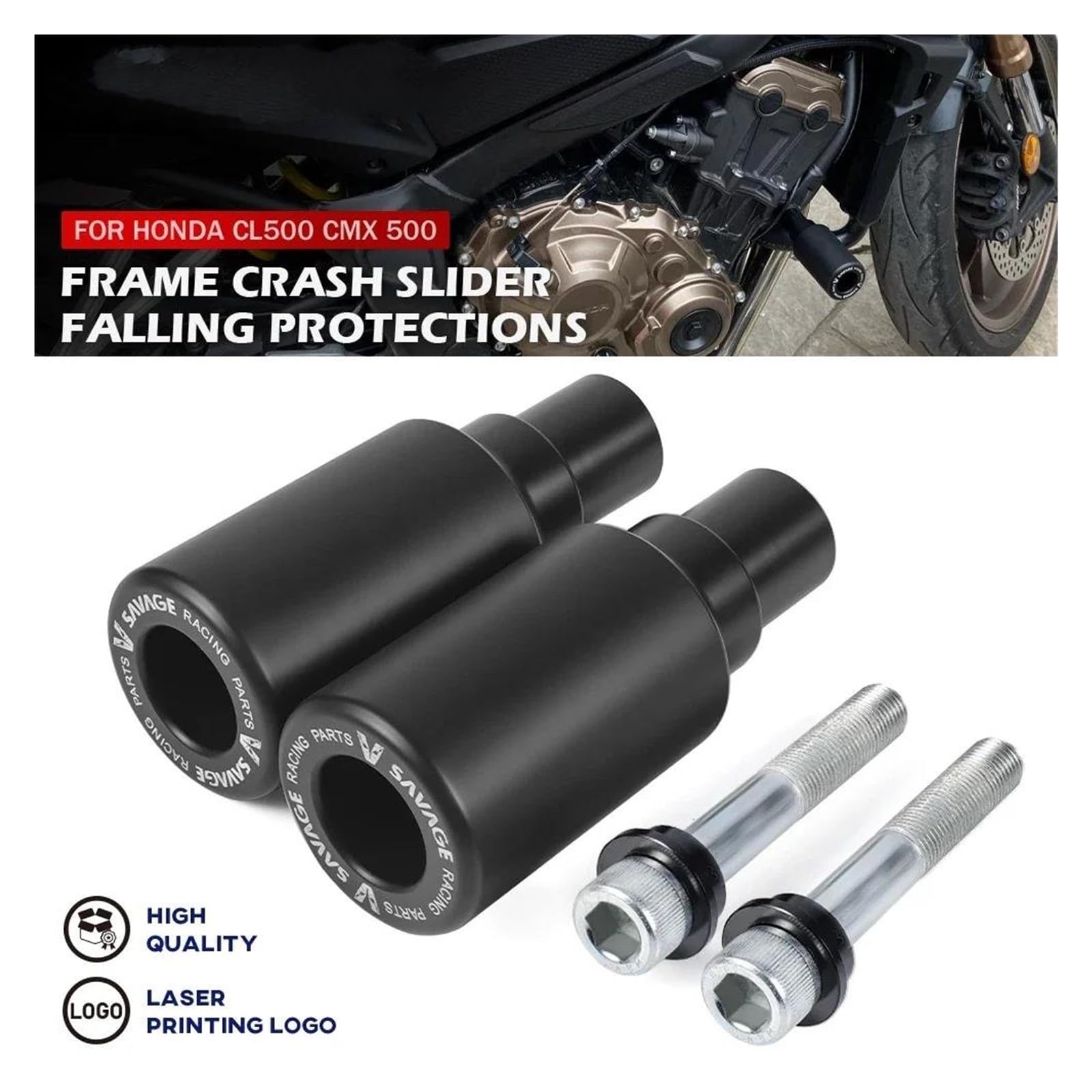 Ochraniacz ramy Crash Slider Dla HONDA CMX 500 REBEL 2017-2022 2023 Silnik Motocykla Rama Suwak Crash Pad Spadający Ochraniacz Ochraniacz przed upadkiem