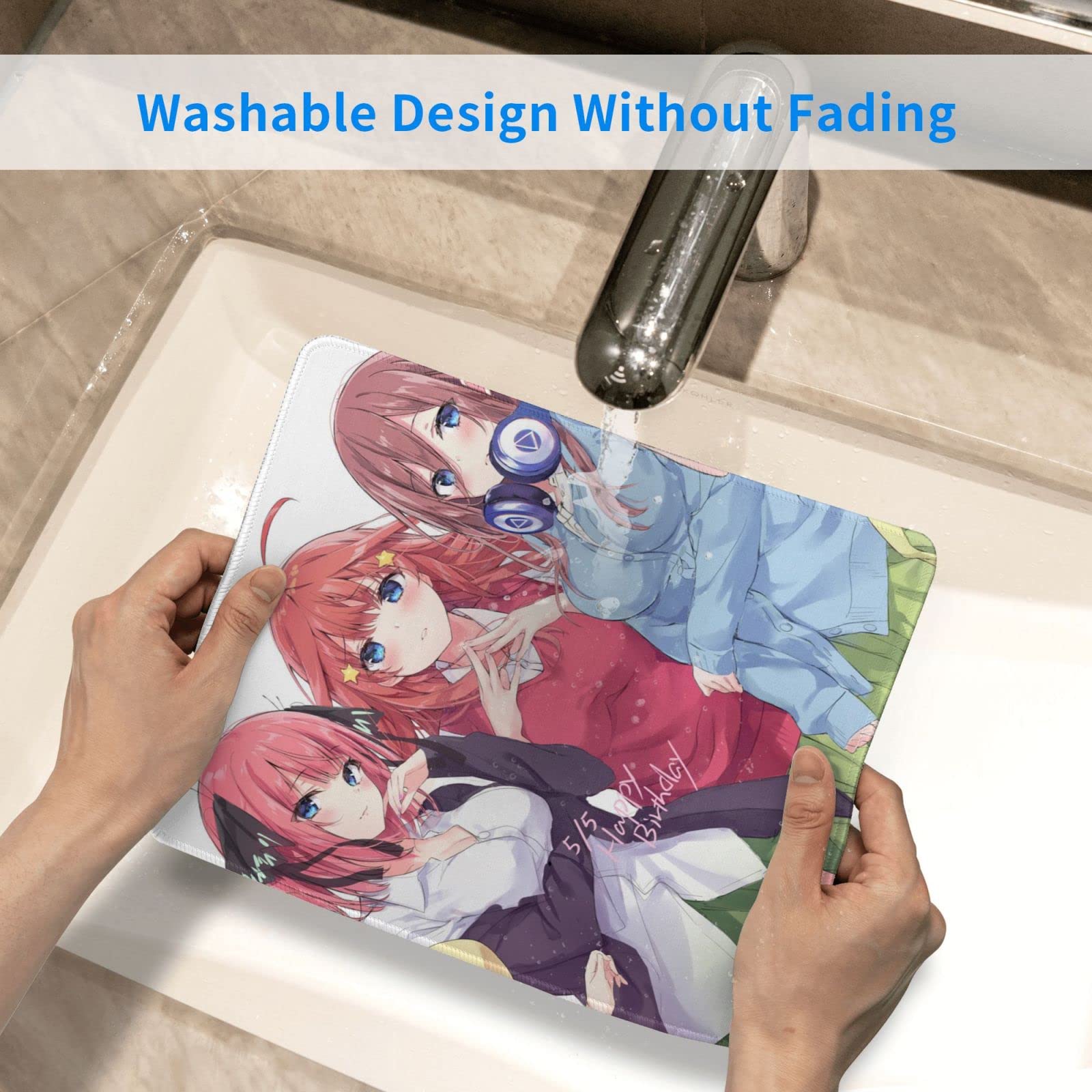 ガラスマウスパッド　五等分の花嫁　中野二乃 五等分の花嫁∬』パティシエ姿の二乃や着物姿の三玖などいろんな姿の