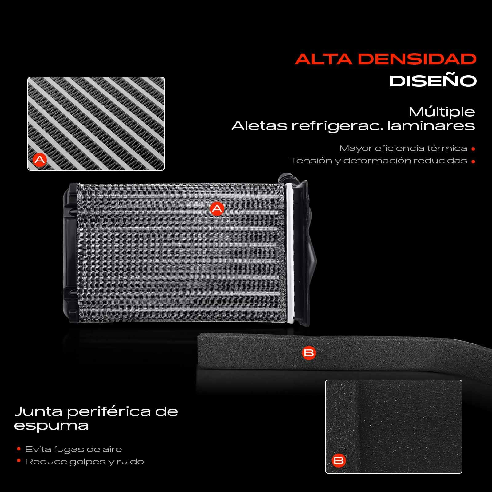 Frankberg Intercambiador de calor 1J1819031A | Compatible con: Golf IV Variante 1J5, Nuevo Beetle 1C1 9C1, B.o.r.a 1J2, A3 8L1, O.c.t.a.v.i.a I 1U2