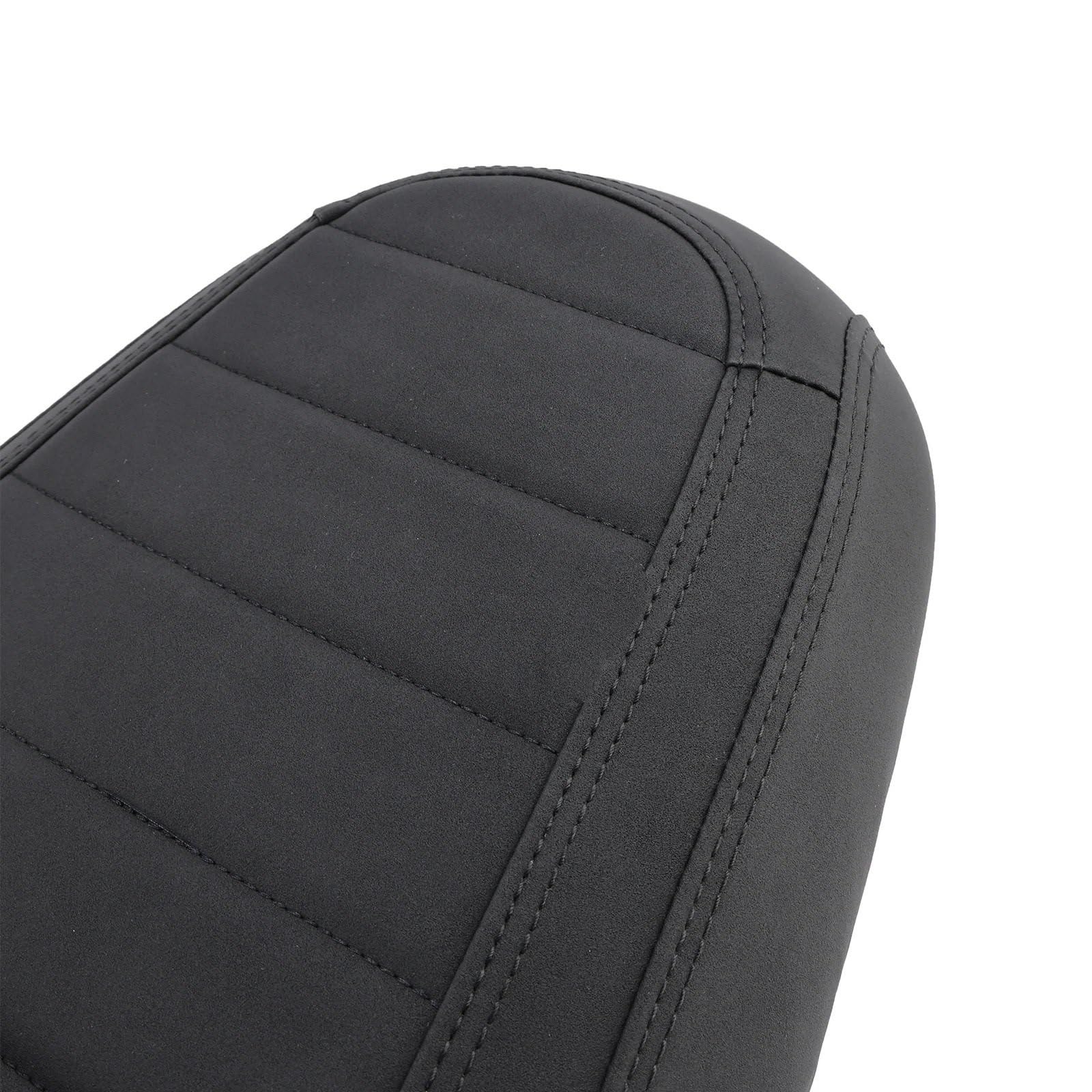 Para velocidad de calle doble Cojín de asiento | Reemplace el asiento delantero trasero conductor y pasajero, inferior, negro(BlackC)