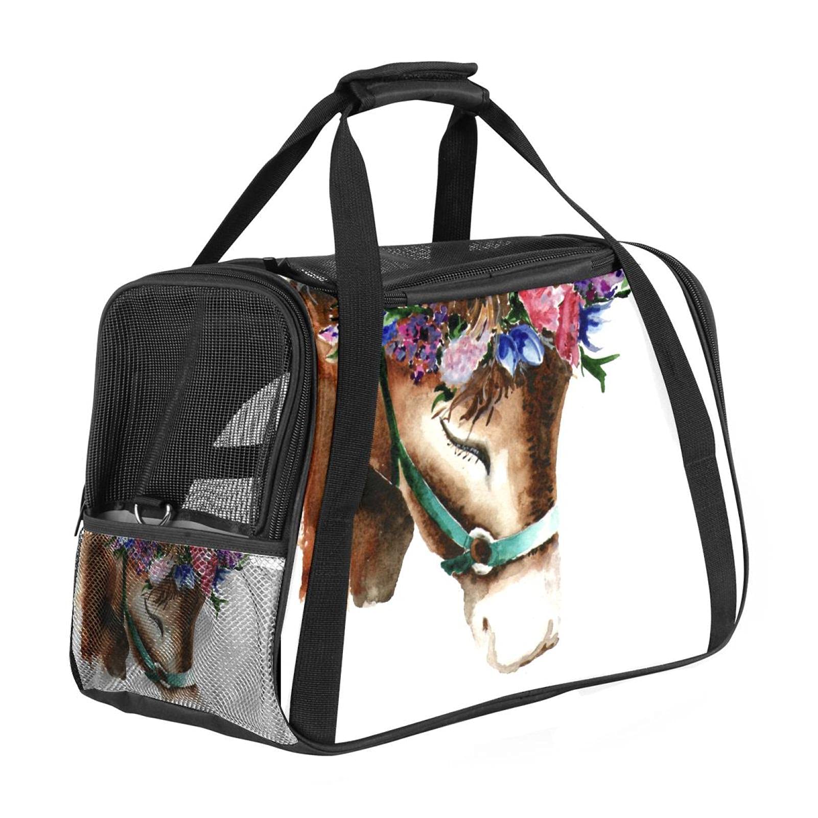 Sac de transport avion pour chat et chien portable et pliable imprimé