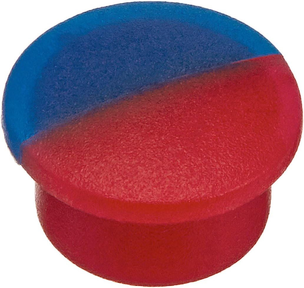 Delta Faucet RP53458 Classic Hot/Cold Indicator Button, showing a half-blue, half-red circular button.