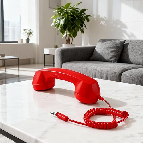 Miniatura 6 de 2026 Retro Phone Handset, USB C Phone Receiver with Microphone, Plug in Retro Handset for Cell Phones, Meeting Video Conferences Calls Computer