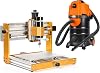 Lunyee 3018 Pro Ultra CNC Machine 500W with Dust Extractor for CNC Woodworking 7.9GAL