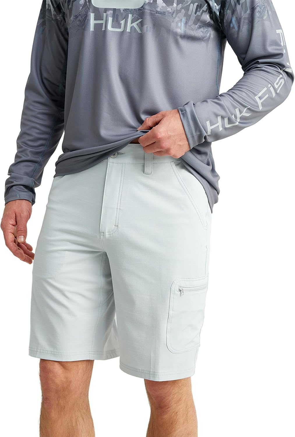 HUK Men's Next Level Pattern 10.5" Short, Quick-Drying Fishing Shorts for Men