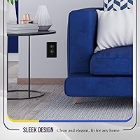 Vista 23 de ENERLITES Placa de pared de metal dúplex para receptáculos, cubierta de salida de acero inoxidable, resistente a la corrosión, tamaño de 1 banda