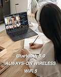 Ordinateur portable, 12 Go RAM, 256 Go SSD, ordinateurs portables avec Pentium 6500Y (jusqu'à 3,4 GHz), écran 14 pouces FHD IPS, USB 3.2, USB C, ordinateur portable léger pour le travail, l'école, le multitâche et les voyages