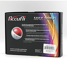 ACCUFLI Max Soft Golf Balls (Matte Pink 12PK)