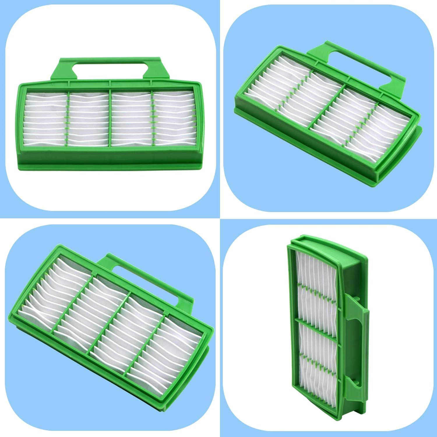 2 Pack Micro Hygiene Filter Compatible with Sebo Vacuum 6608ER 6696ER Series, Fits AIRBELT K All Models 6629ER and Airbelt K1, K3 Vacuum Cleaners.