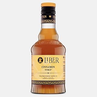 Cinnamon Syrup for Coffee & Cocktails – Real Cinnamon Oleoresin Drink & Latte Flavoring, Fall & Winter Recipes, Tiki Cocktails – Makes 25 Drinks (12.7 oz)